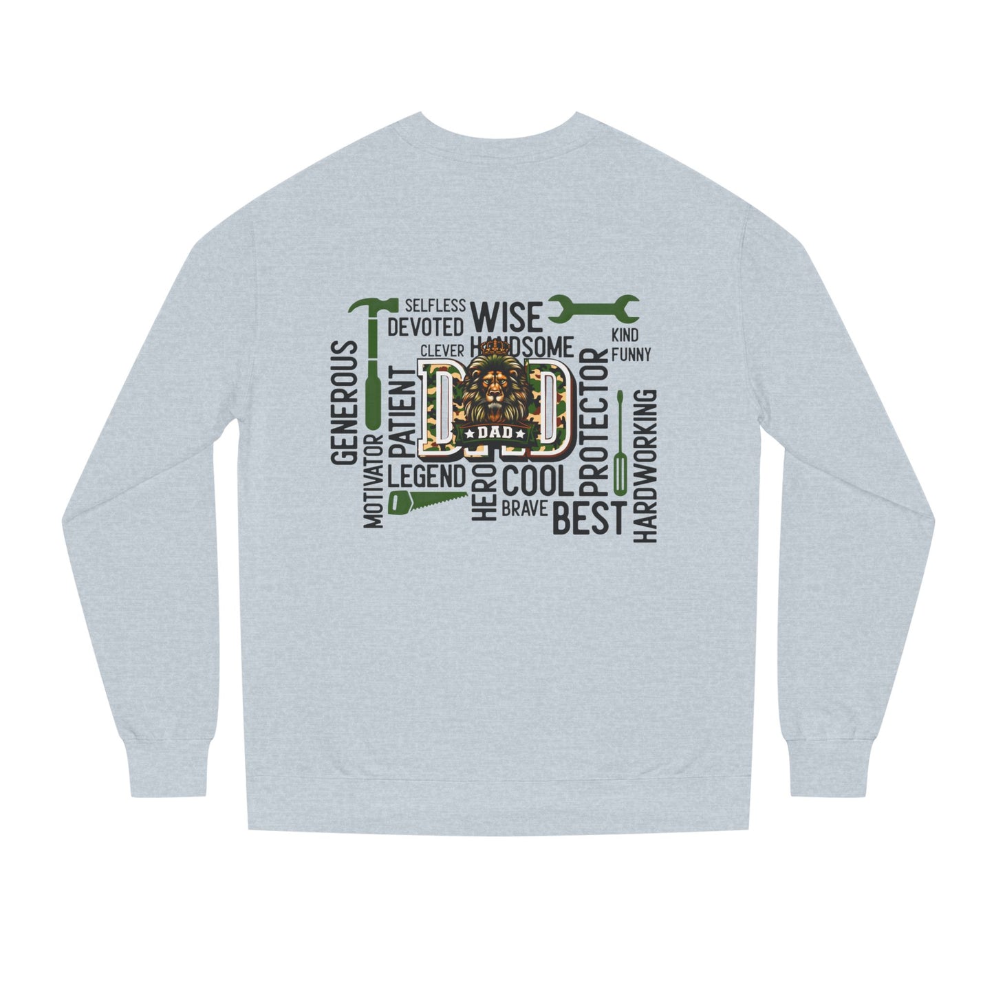 Dad Toolbox Word Cloud Sweatshirt — Father’s Day Mechanic Gift