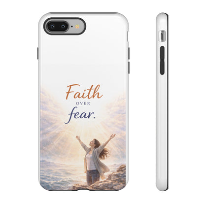 Faith Over Fear Phone Case — Inspirational Christian iPhone Cover