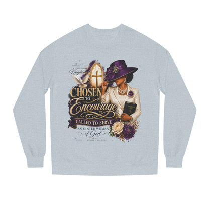 Christian Women's 'Chosen to Encourage' Sweatshirt – Faith-Based Encourager Design