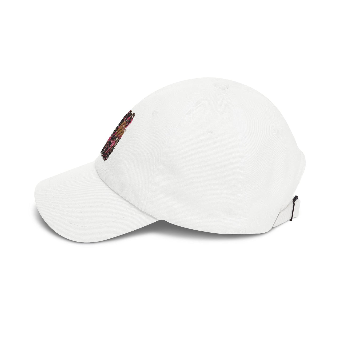 Classic Dad Cap — Floral Leopard "Love Words" Embroidered Baseball Hat