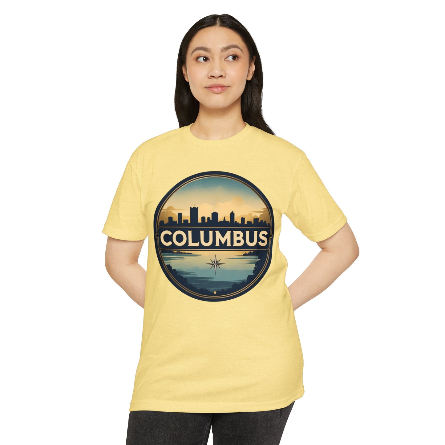 Columbus Skyline T-Shirt — Vintage Cityscape Tee