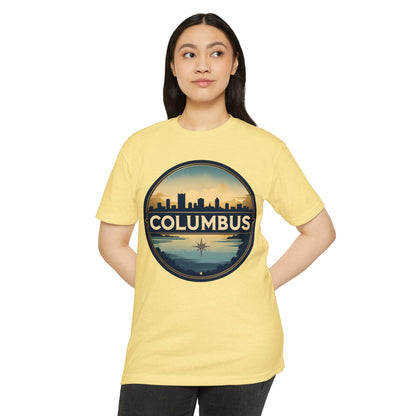 Columbus Skyline T-Shirt — Vintage Cityscape Tee