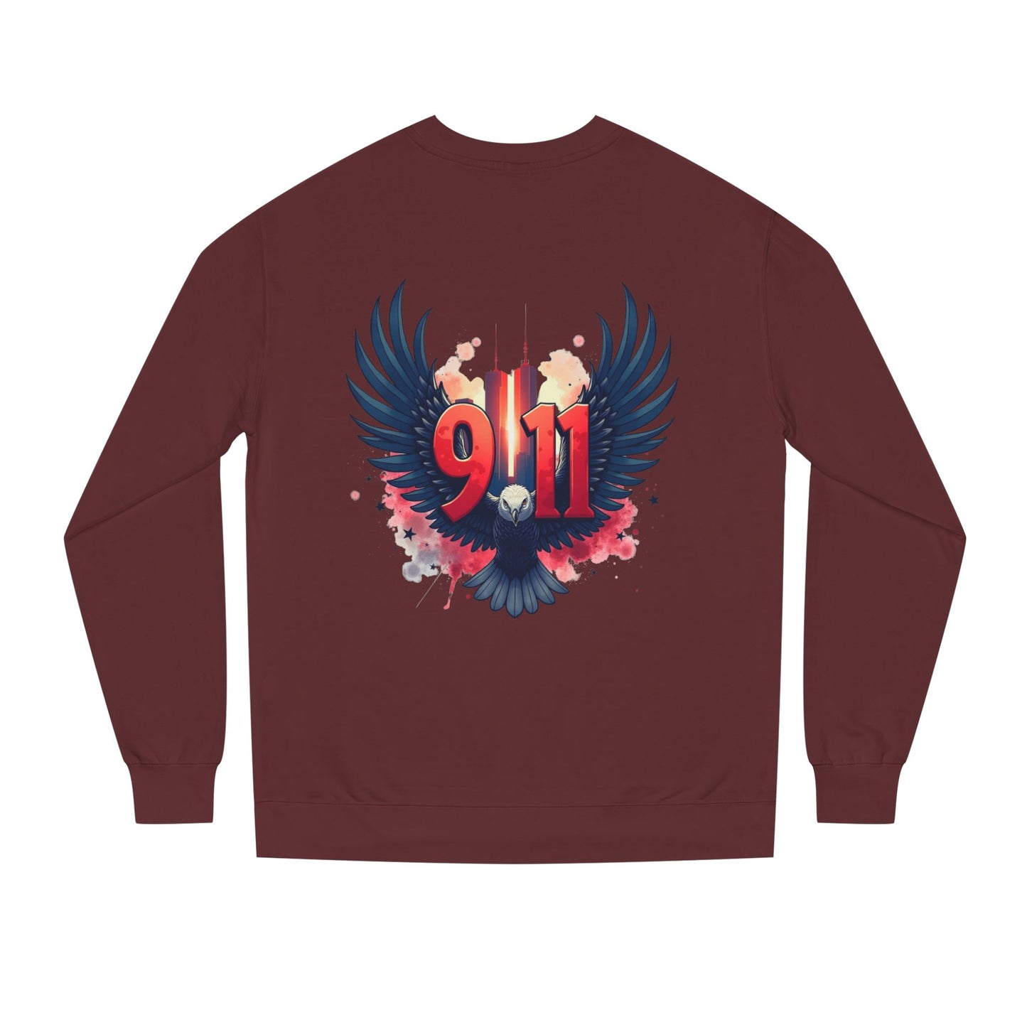 9/11 Memorial Sweatshirt – Eagle Wings Tribute Crewneck