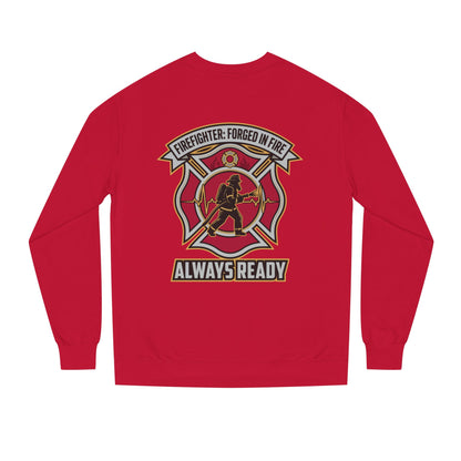 Firefighter Crest Sweatshirt — "Always Ready" Crewneck