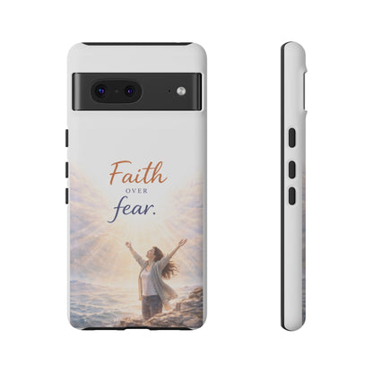 Faith Over Fear Phone Case — Inspirational Christian iPhone Cover