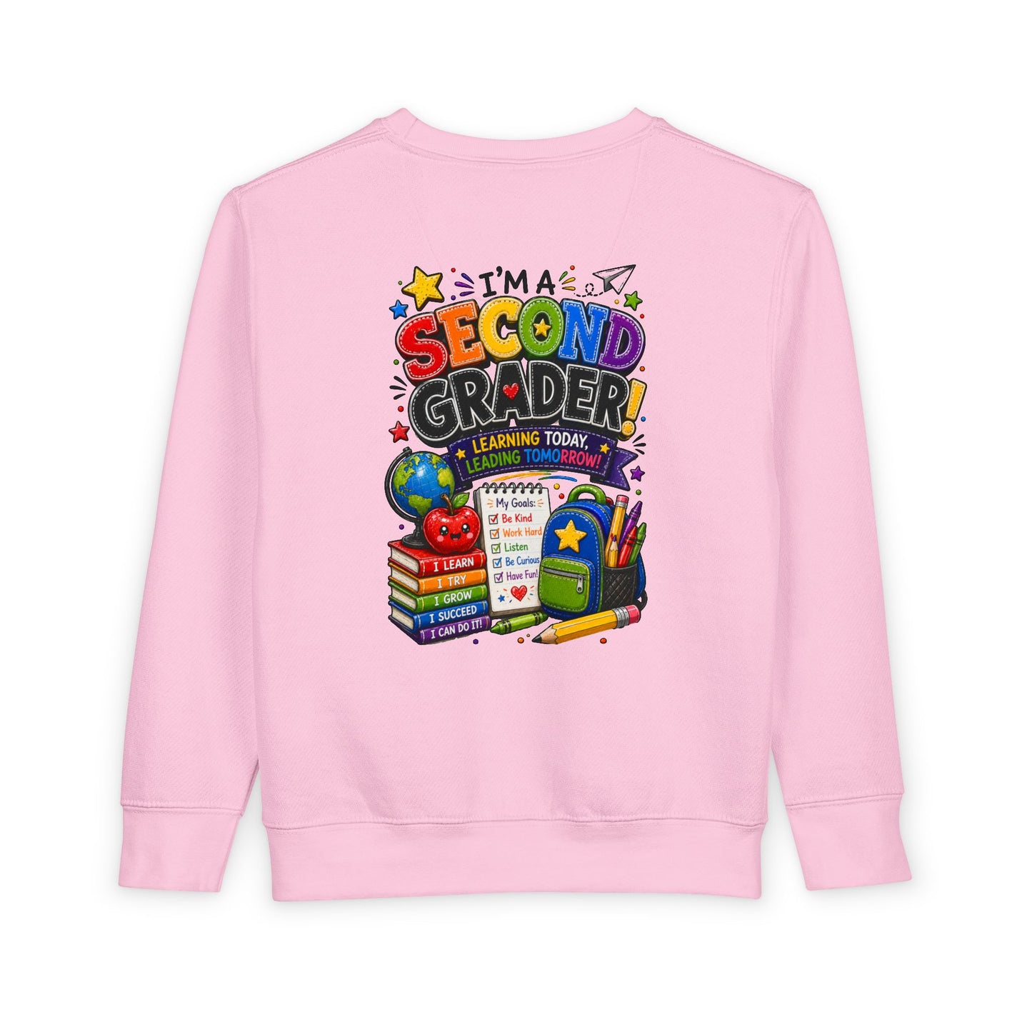 I'm a Second Grader Toddler Sweatshirt — Cute Back-to-School Kids Crewneck