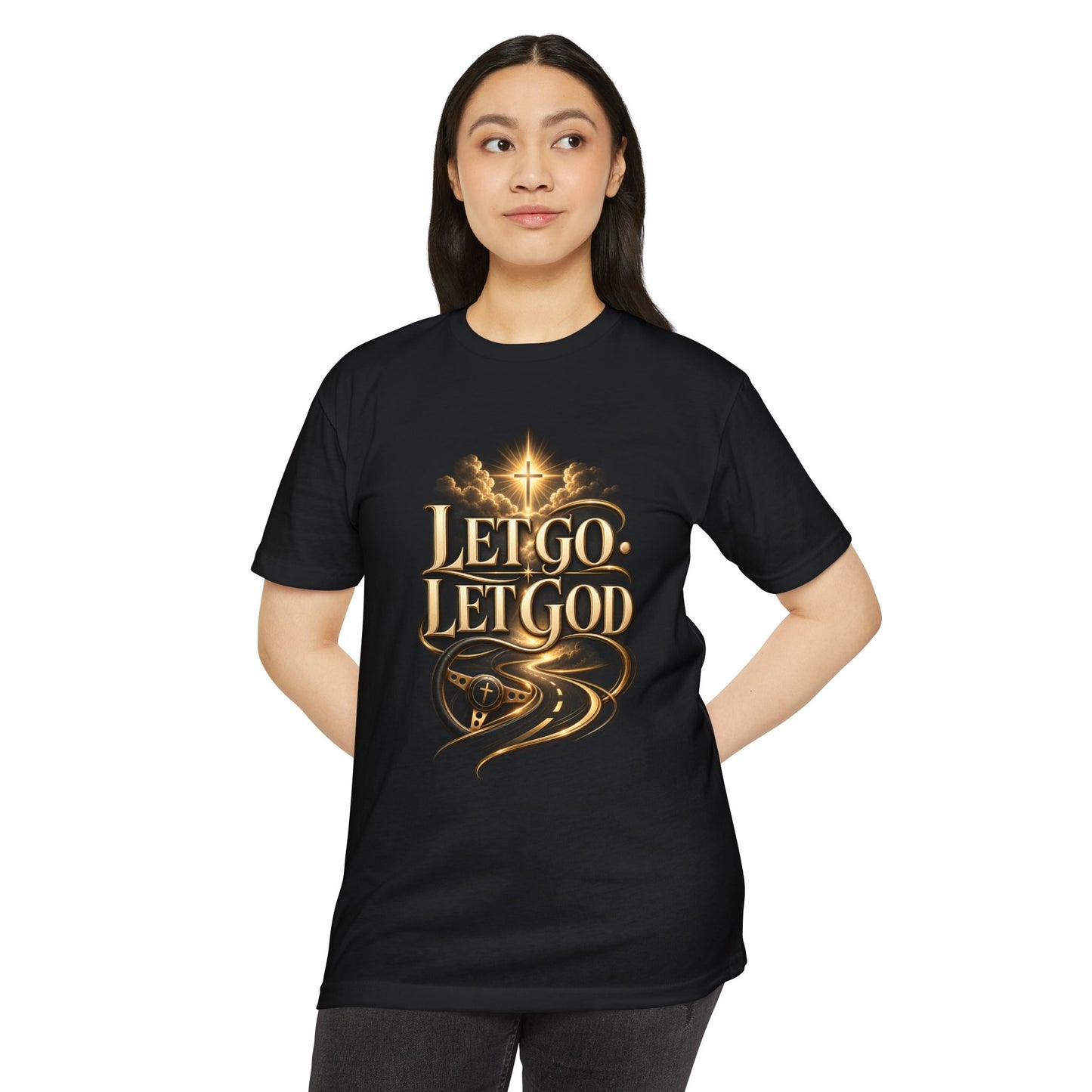 Let Go Let God T-Shirt — Inspirational Christian Faith Tee