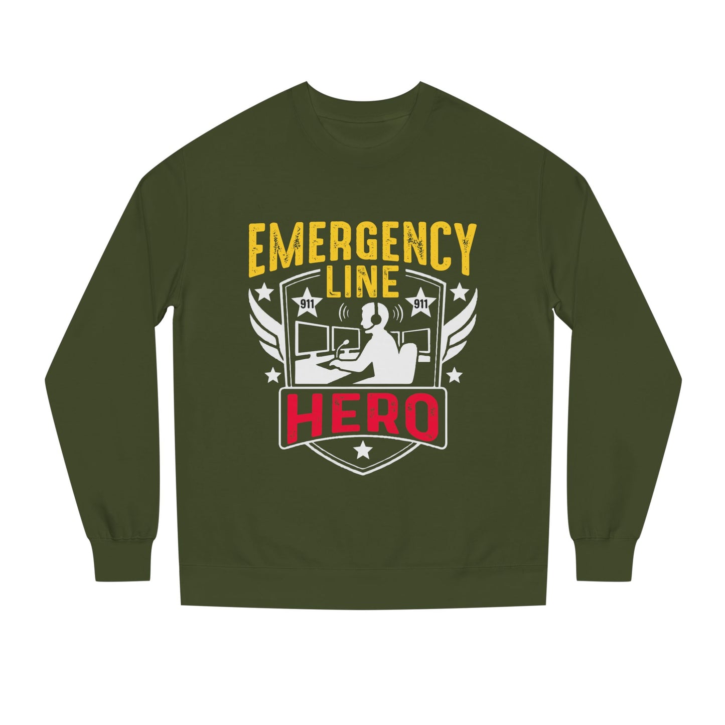 Emergency Line Hero Sweatshirt — 911 Dispatcher Tribute Crewneck