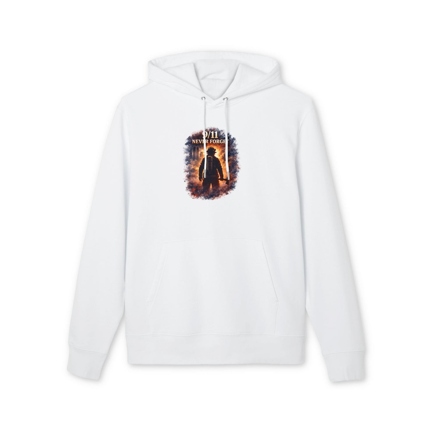 9/11 Never Forget Hoodie — Firefighter Tribute Pullover