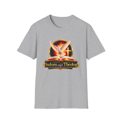 Wisdom and Theology T-Shirt — Dove, Bible & Cross Christian Tee