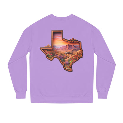 Texas Sunset Crewneck Sweatshirt — Scenic Lone Star State Landscape
