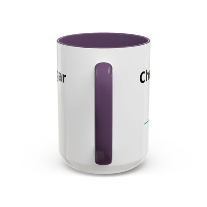 Accent Coffee Mug – 'Checking My Blood Sugar Like It's My Job' Diabetes Awareness Mug