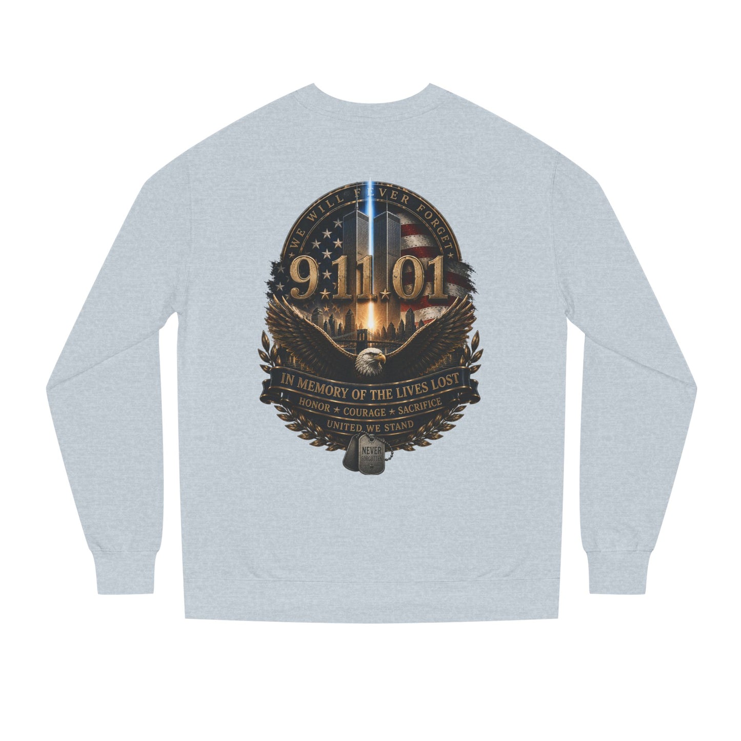 9/11 Memorial Sweatshirt – In Memory of the Lives Lost Tribute Crewneck