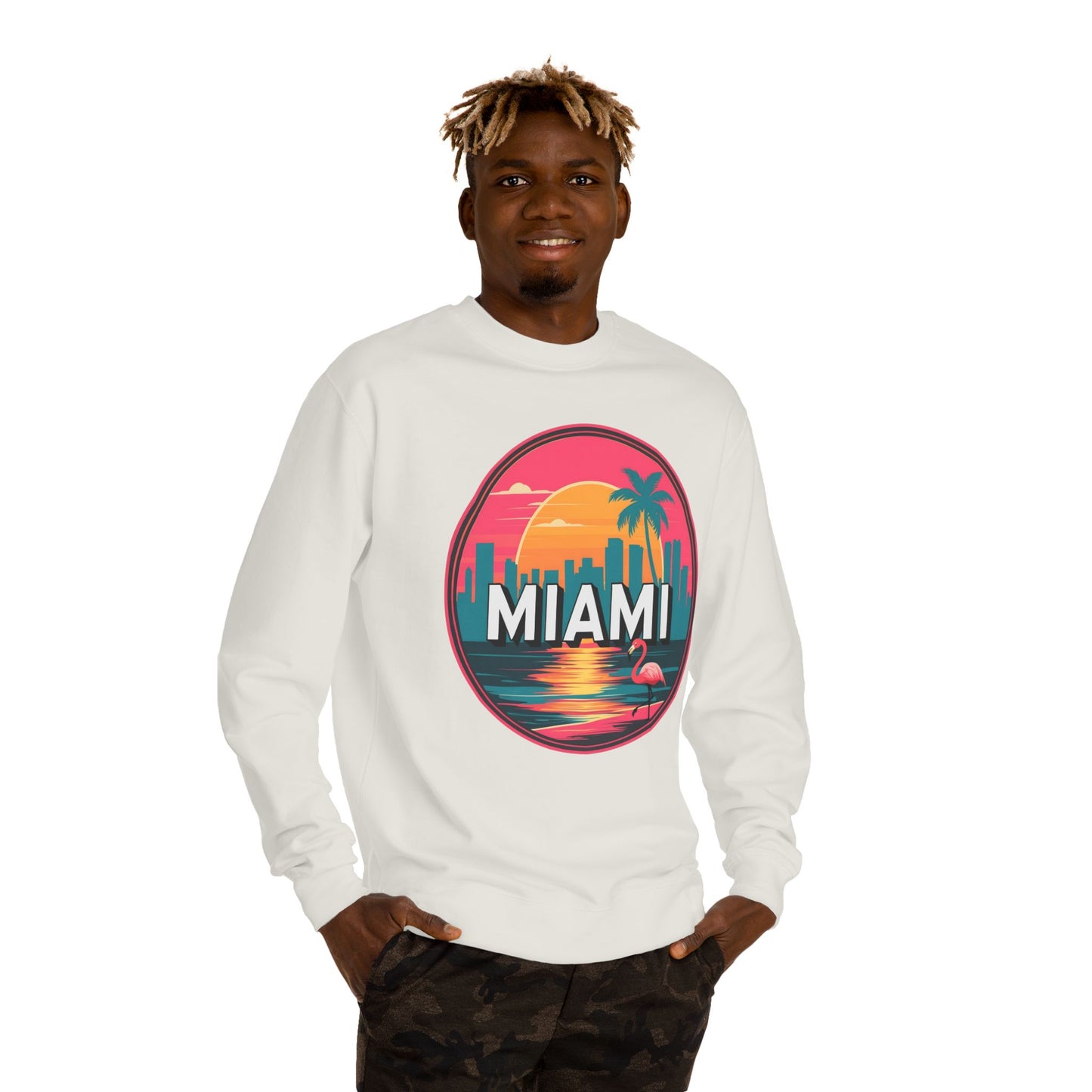Miami Sunset Crewneck Sweatshirt