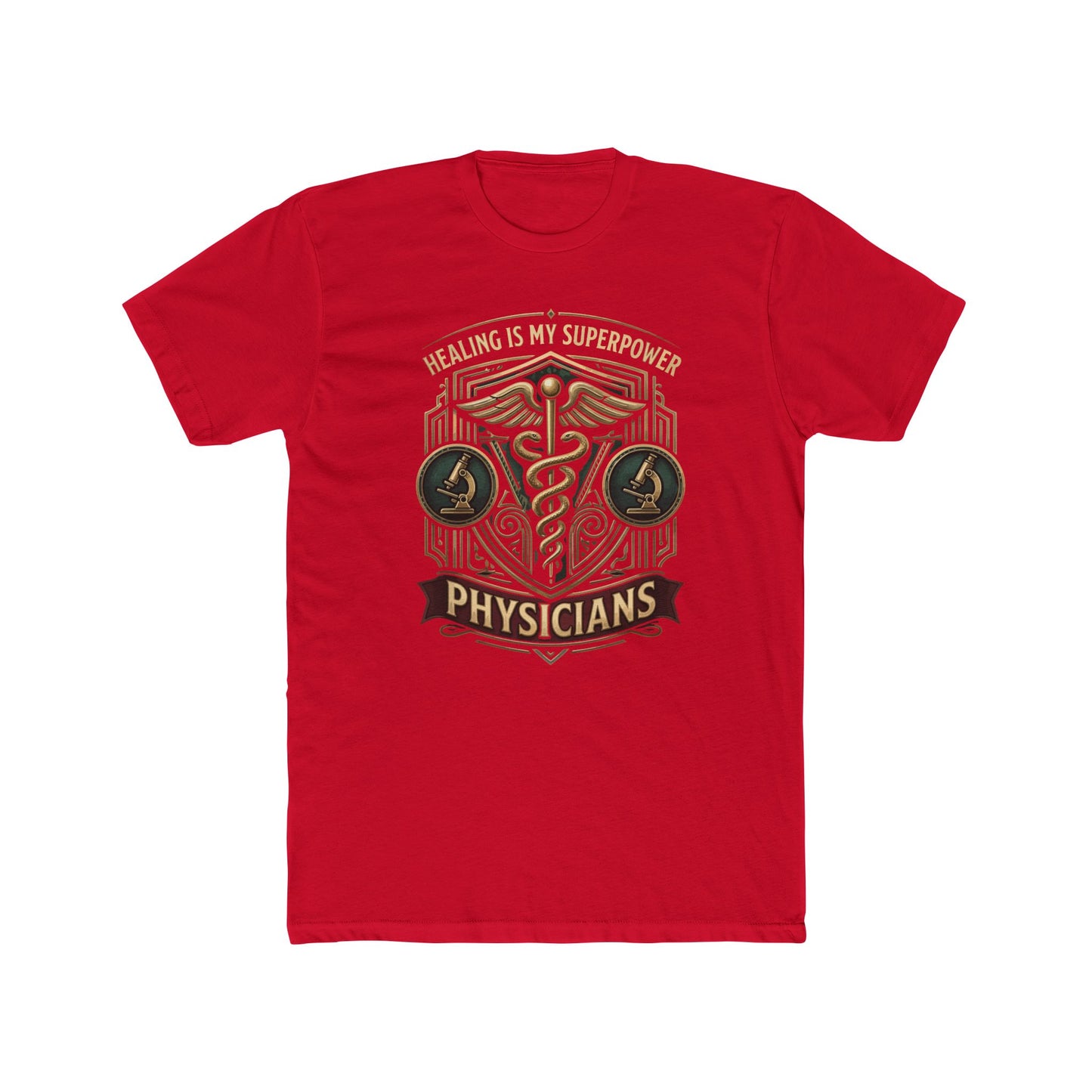 Physicians Tee — "Healing Is My Superpower" Medical Caduceus Shirt