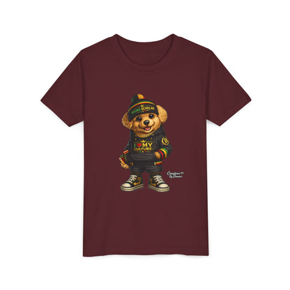 Youth Bear Graphic Tee – "I Love My Culture" Urban Streetwear