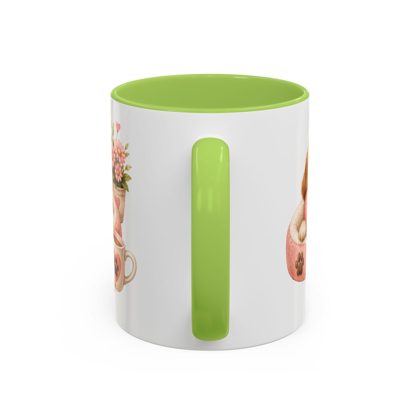 Puppy Love Coffee Mug — Cute Dog Heart Accent Mug (11/15oz)