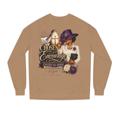Christian Women's 'Chosen to Encourage' Sweatshirt – Faith-Based Encourager Design