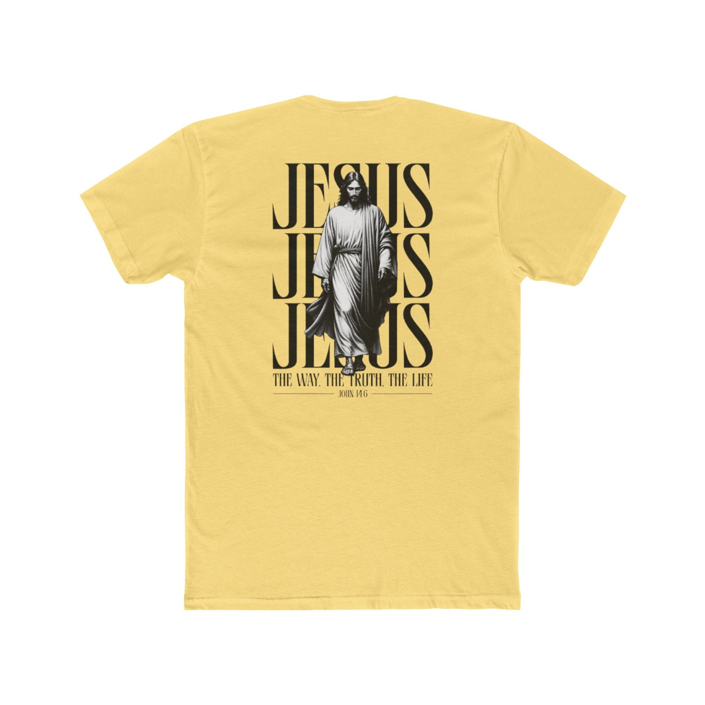 Jesus Typography Graphic Tee — "The Way The Truth The Life" Christian T‑Shirt