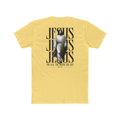 Jesus Typography Graphic Tee — "The Way The Truth The Life" Christian T‑Shirt