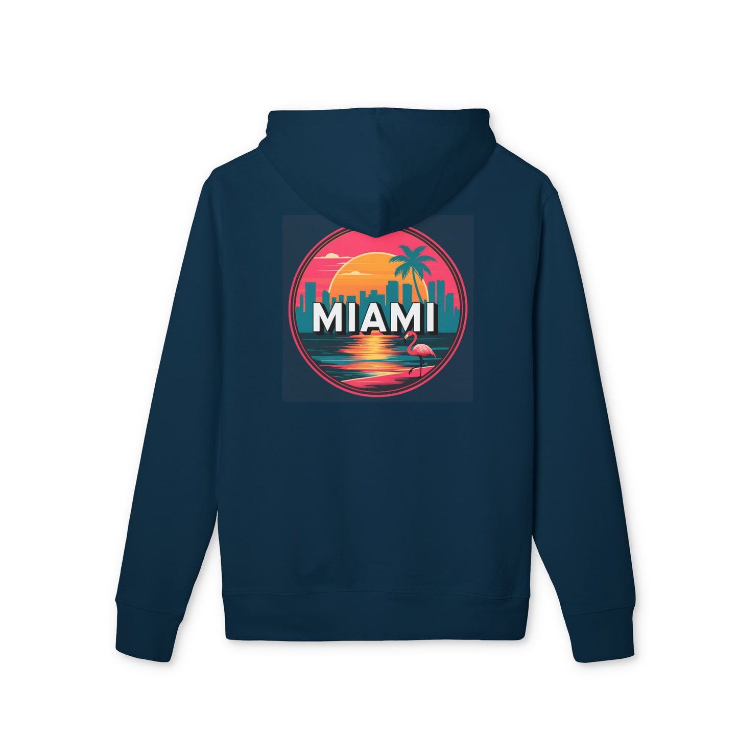 Miami Sunset Hoodie — Retro Palm Beach Graphic