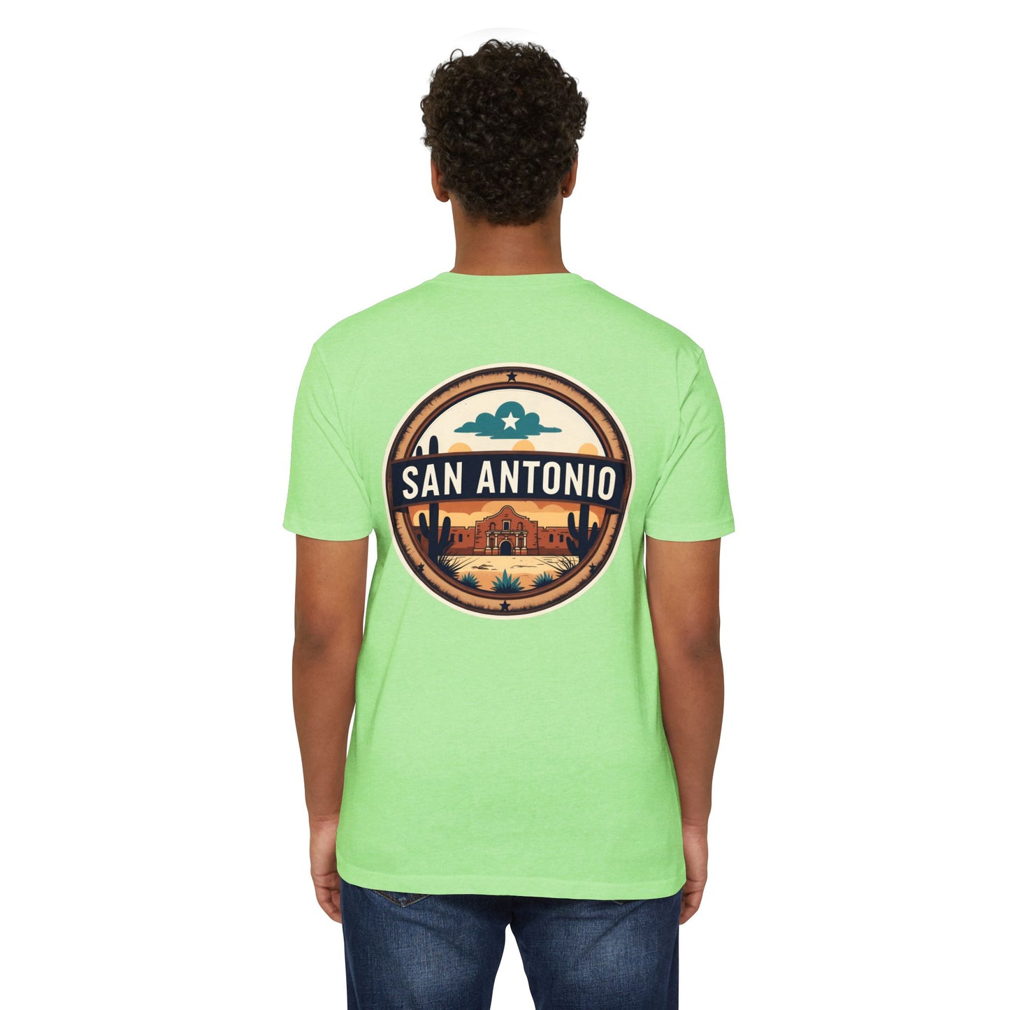 San Antonio Badge T-Shirt — Vintage Desert City Graphic