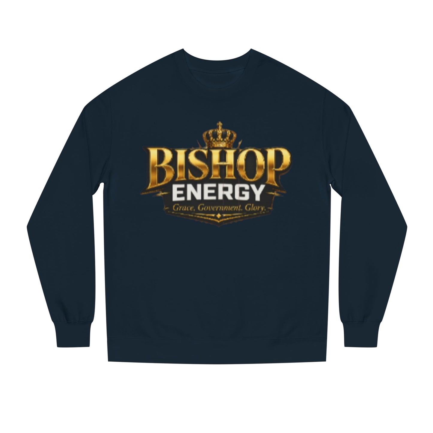 Bishop Energy Crewneck Sweatshirt — Gold Crown Logo Streetwear