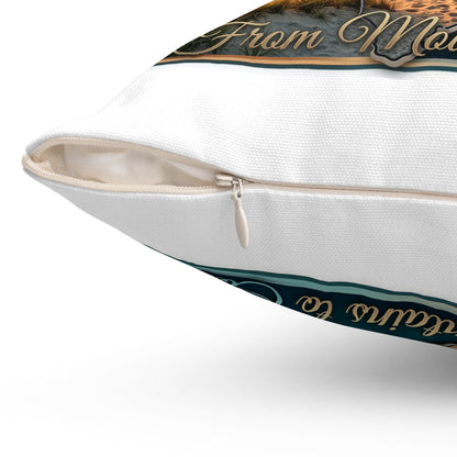 North Carolina Lighthouse Coastal Pillow — From Mountains to Coast Decorative Throw Pillow