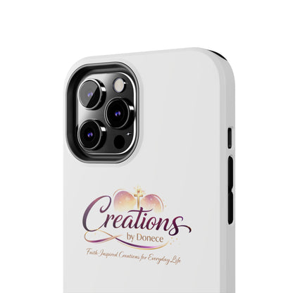 Tough Phone Case - "Creations by Donece" Logo Protective Cover