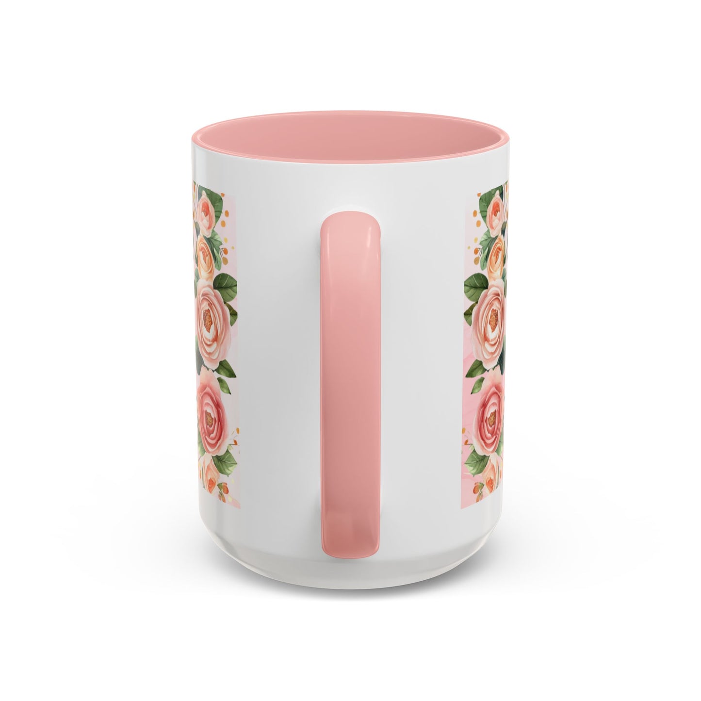 Mom Floral Accent Coffee Mug – Pink Mother's Day Gift (11/15oz)