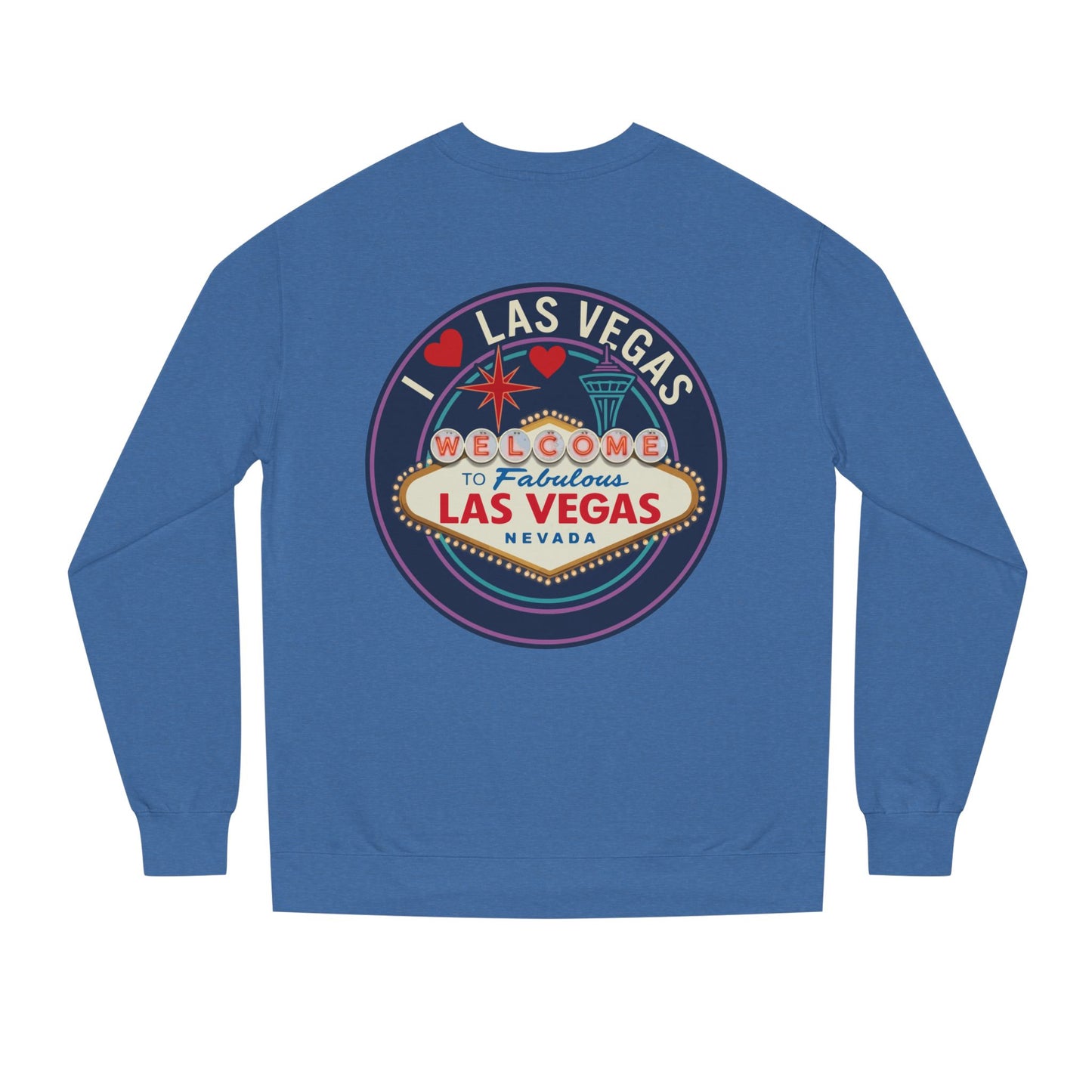 Las Vegas Welcome Sign Sweatshirt – Retro "I  Las Vegas" Crewneck