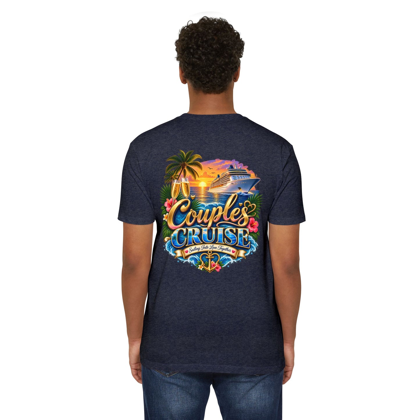 Couples Cruise T-Shirt — Tropical Cruise Vacation Graphic Tee