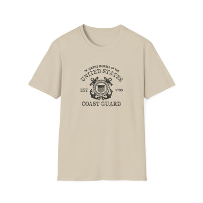 In-Service Member of the United States EST 1790 Coast Guard T-Shirt