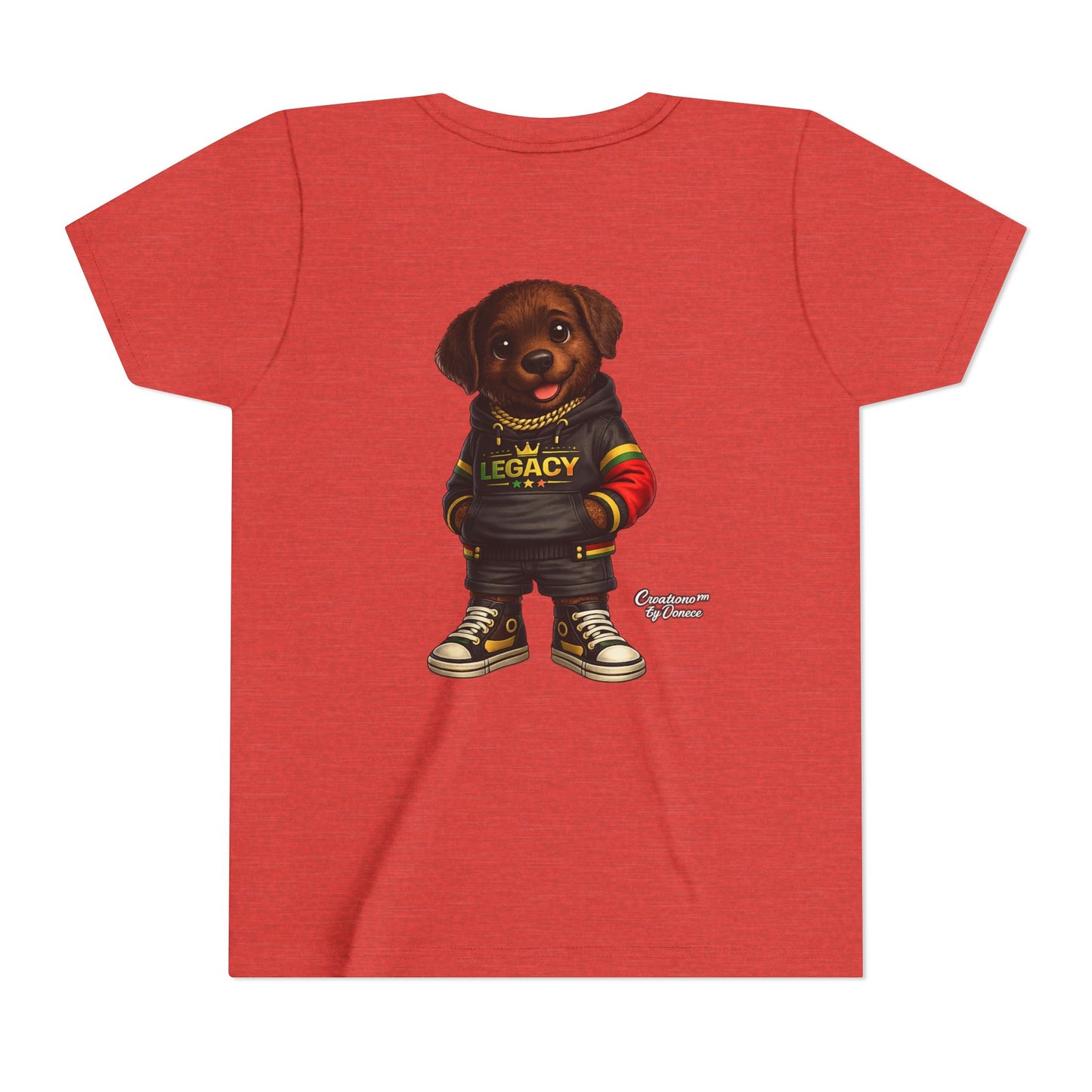 Youth Tee — Cute Rottweiler Puppy in 'Legacy' Hoodie Kids T‑Shirt