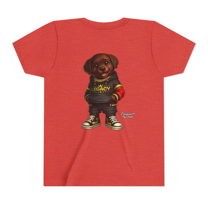 Youth Tee — Cute Rottweiler Puppy in 'Legacy' Hoodie Kids T‑Shirt