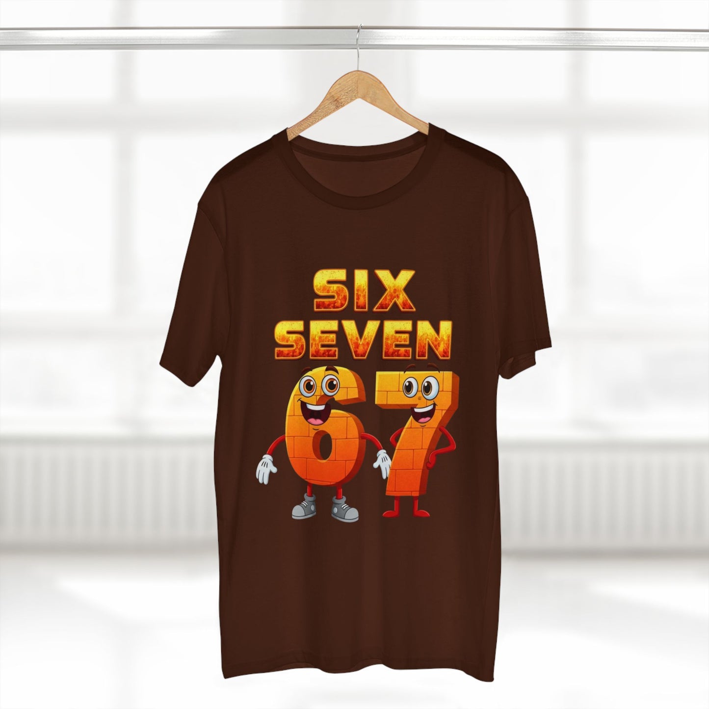 Six Seven 67 Cartoon Tee – Funny Number Graphic T-Shirt