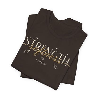 Strength & Softness Tee — Inspirational Women's Faith Graphic T‑Shirt