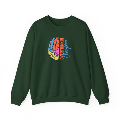Overthinking Brain Crewneck Sweatshirt
