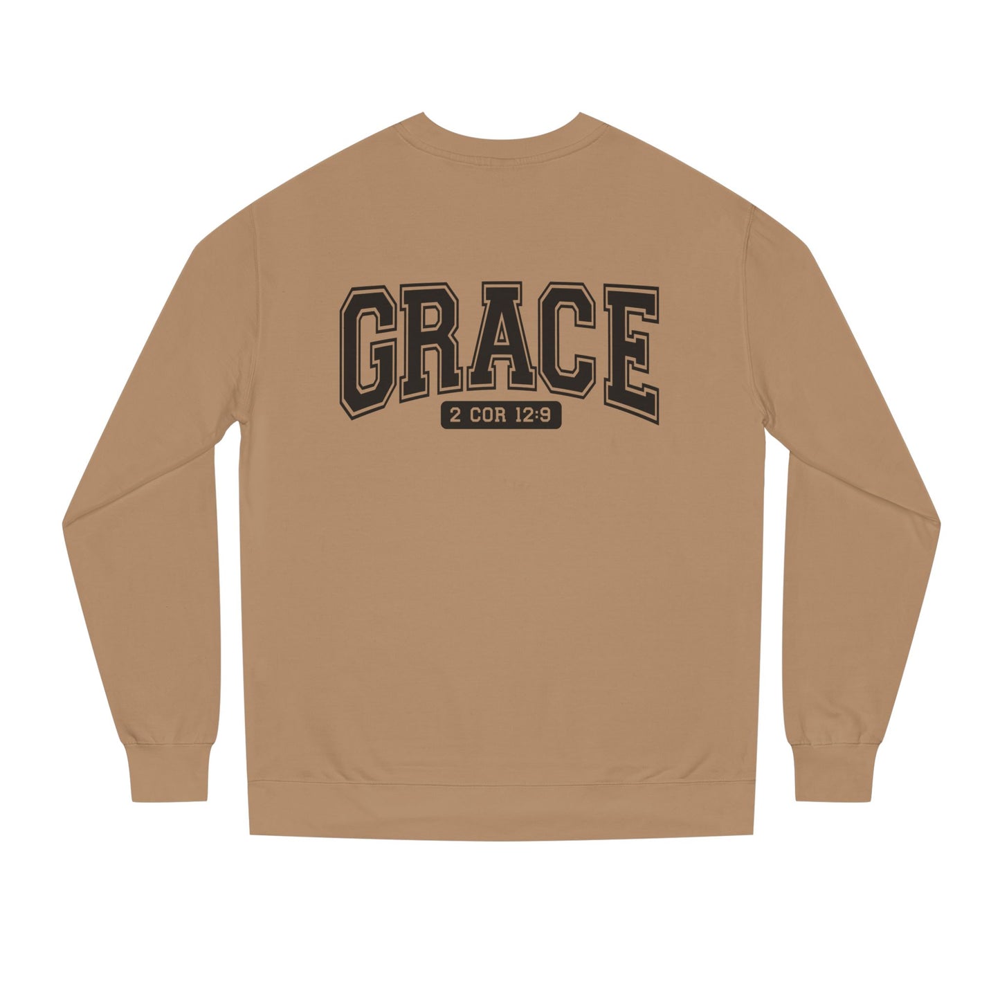 Grace Crewneck Sweatshirt – 'GRACE' 2 Cor 12:9 Christian Pullover