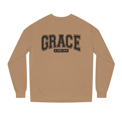 Grace Crewneck Sweatshirt – 'GRACE' 2 Cor 12:9 Christian Pullover