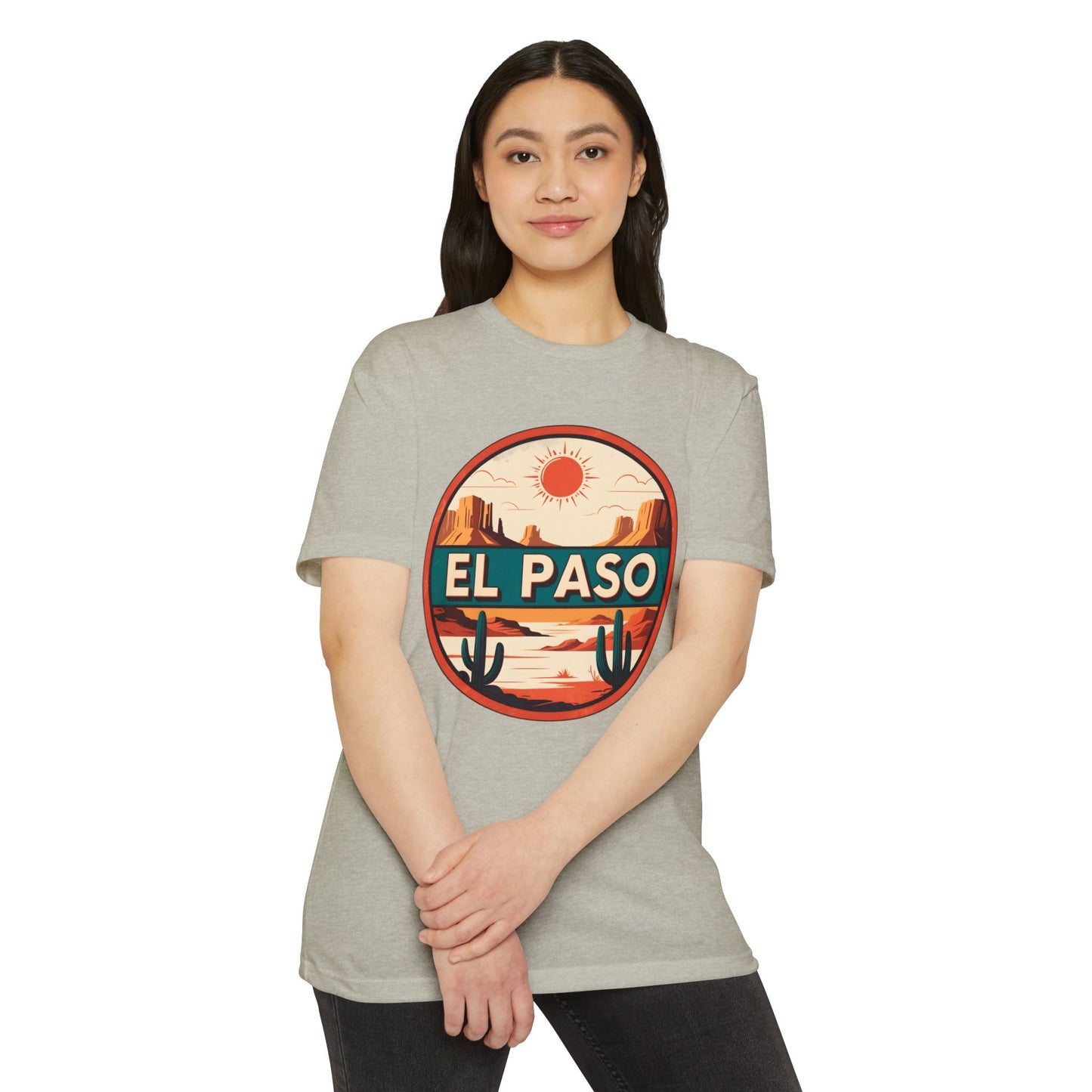 El Paso Desert Patch T-Shirt — Retro Southwestern Travel Tee