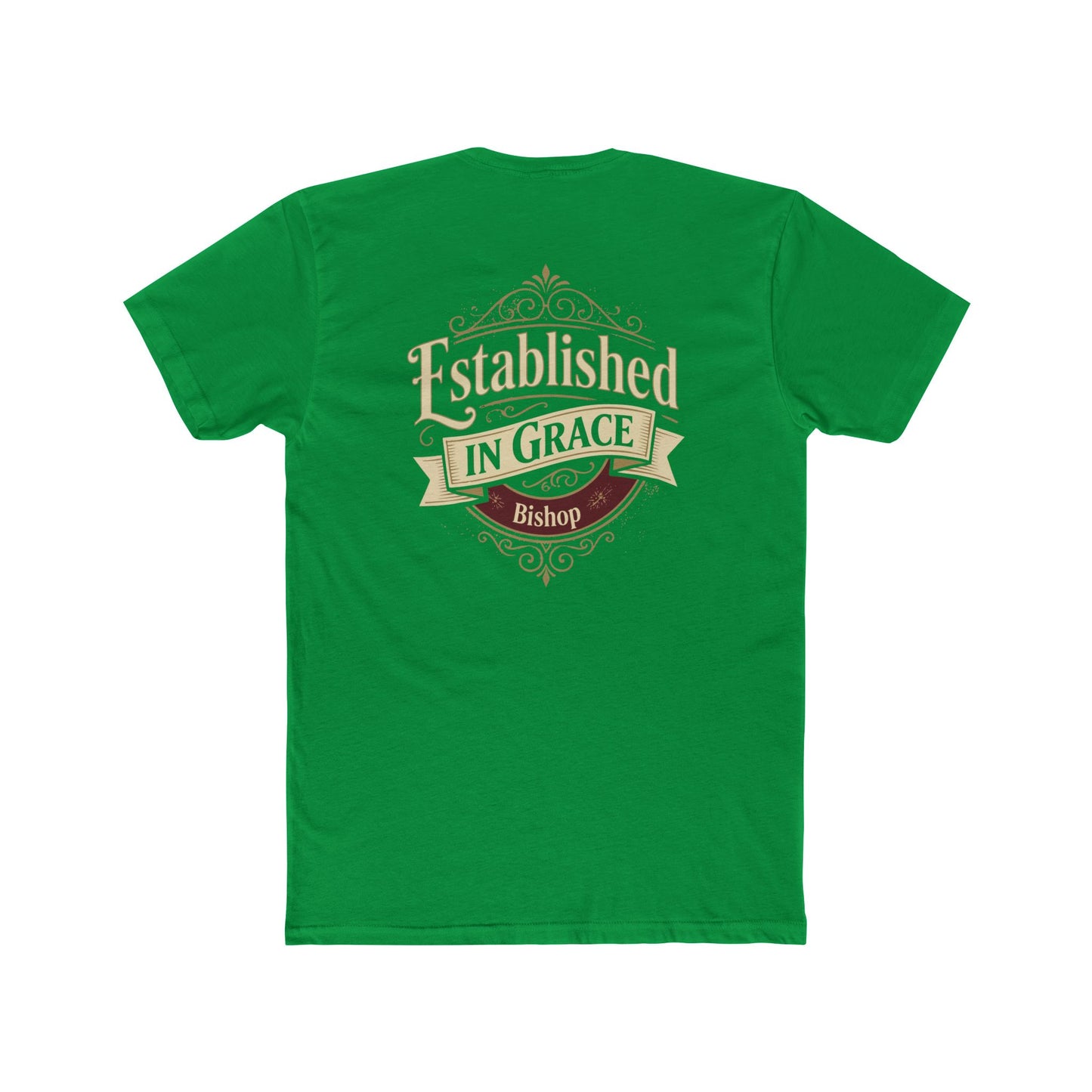 Established in Grace Bishop T‑Shirt — Vintage Christian Faith Tee