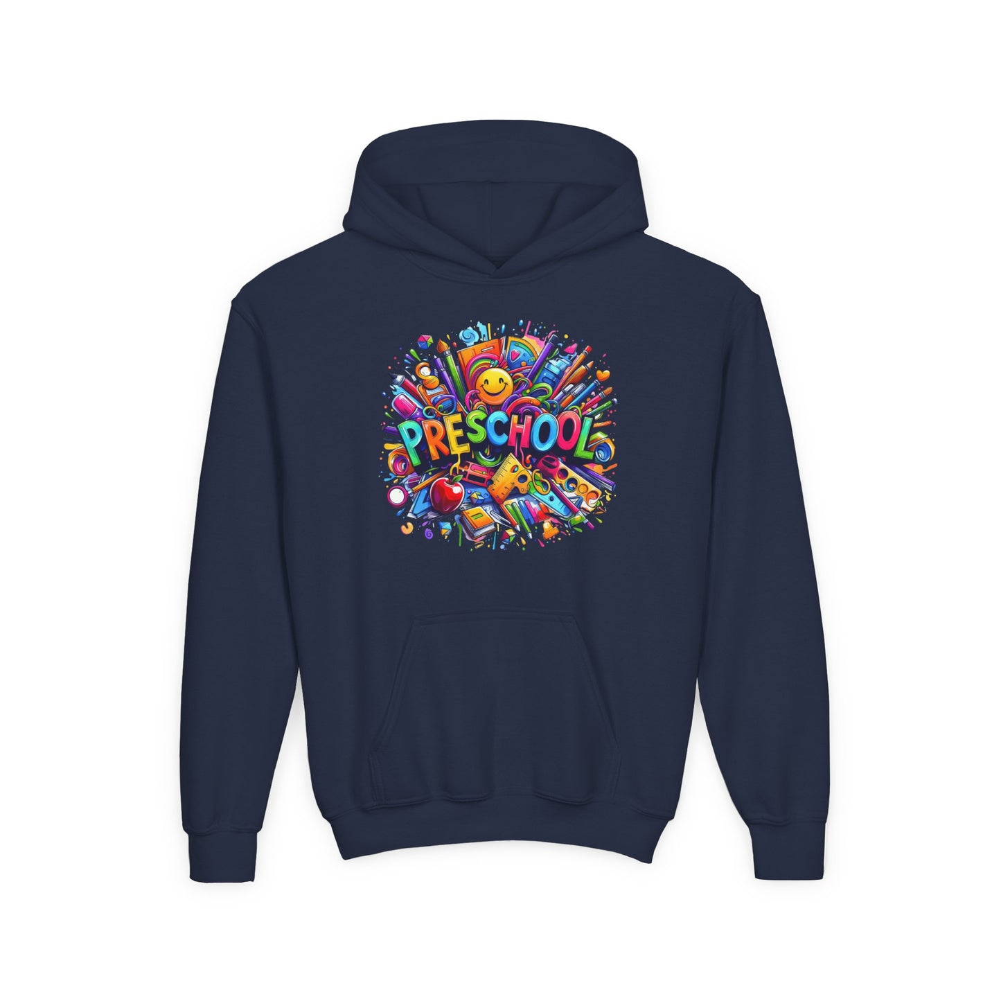 Preschool Kids Hoodie — Colorful Back-to-School Preschool Design