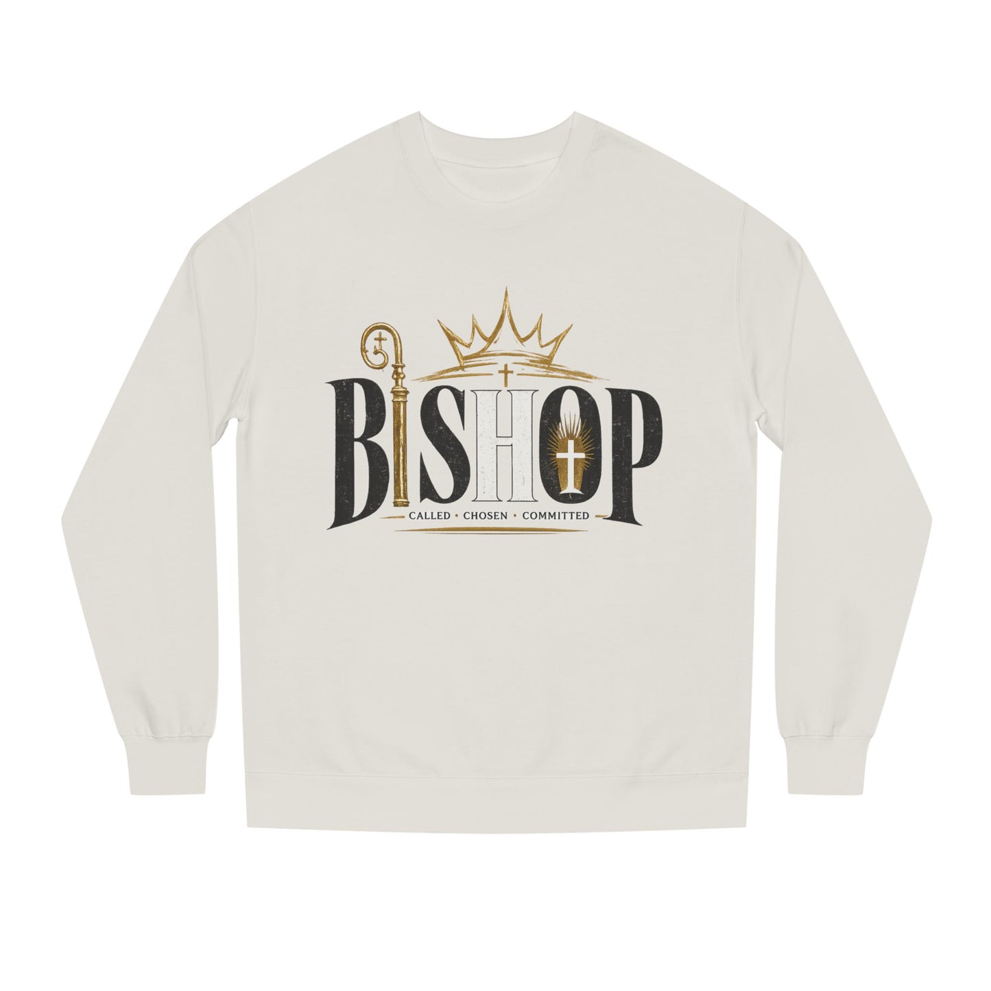 Bishop Crewneck Sweatshirt — Crown & Crosier Church Apparel