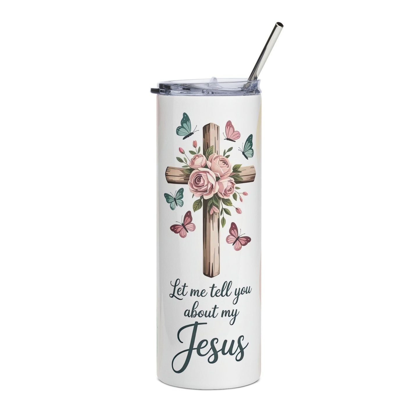 My Jesus Stainless Steel Tumbler 20oz Christian Travel Mug