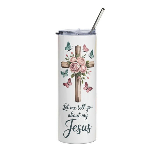 My Jesus Stainless Steel Tumbler 20oz Christian Travel Mug
