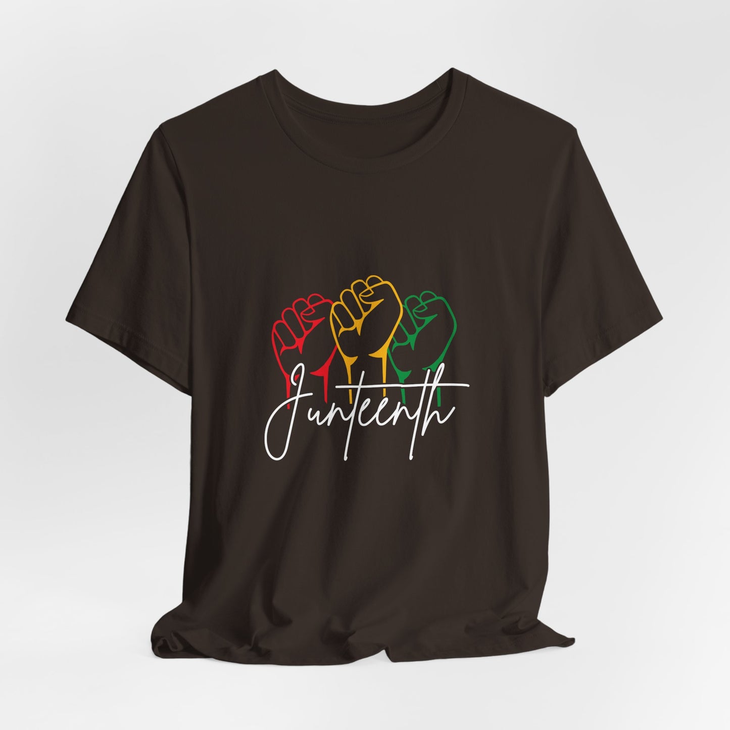 Juneteenth Fist T-Shirt — Pan-African Colors Celebration Tee