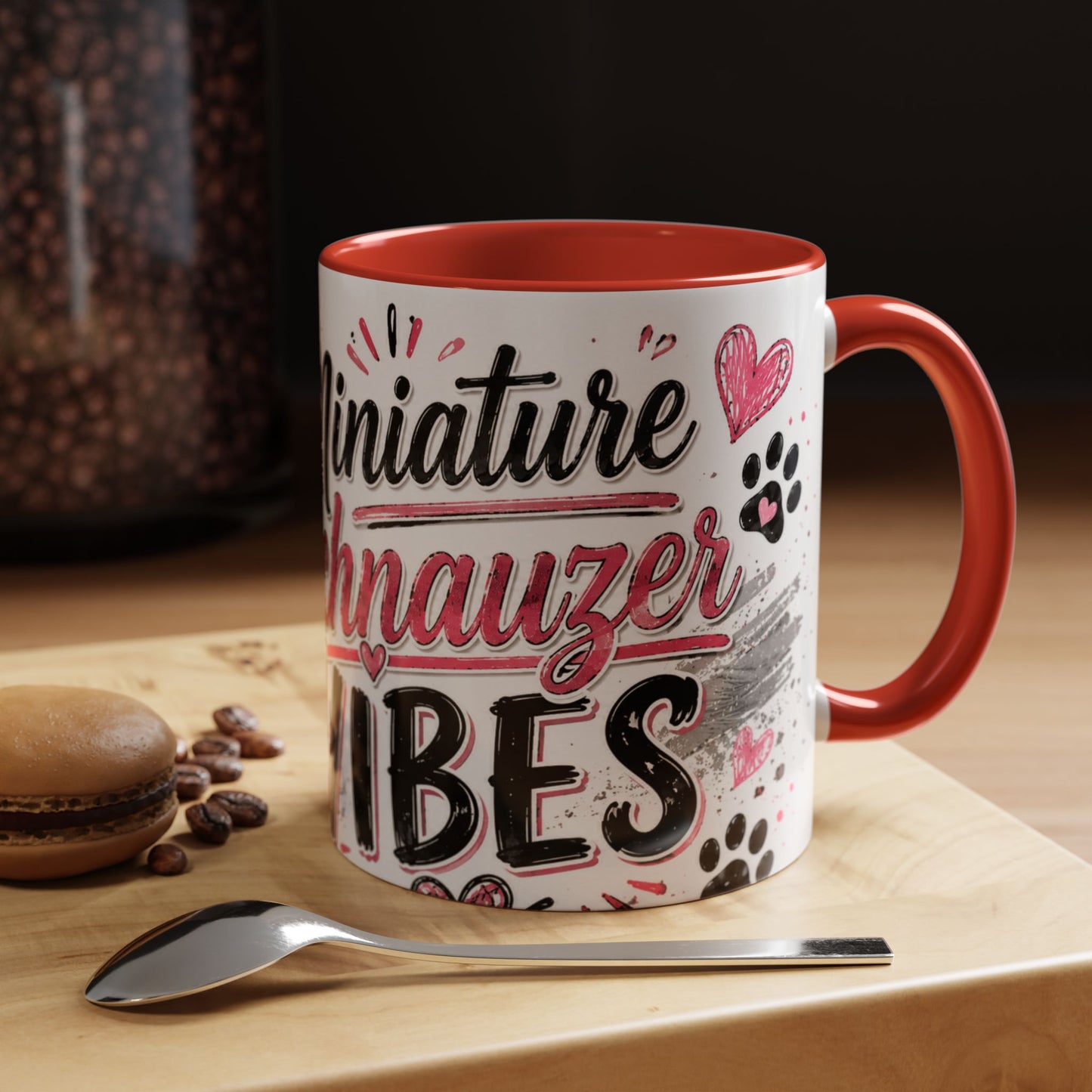 Miniature Schnauzer Vibes Accent Coffee Mug – 11/15oz