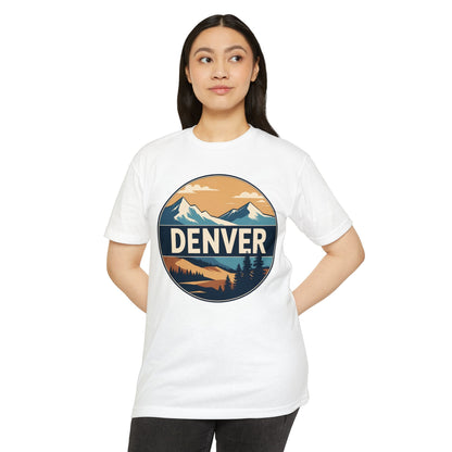 Denver Mountain Graphic T-Shirt — Vintage Outdoors Scenic Tee
