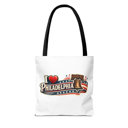 I  Philadelphia Liberty Bell Tote Bag — American Flag City Souvenir